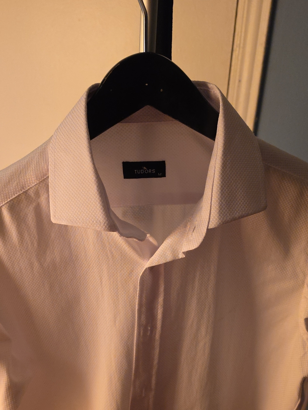 Tudor Light Pink Textured Dress Shirt
